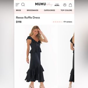 Reese - Show Me Your Mumu black luxe satin dress